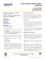 Code Compliance Research Report CCRR-0270